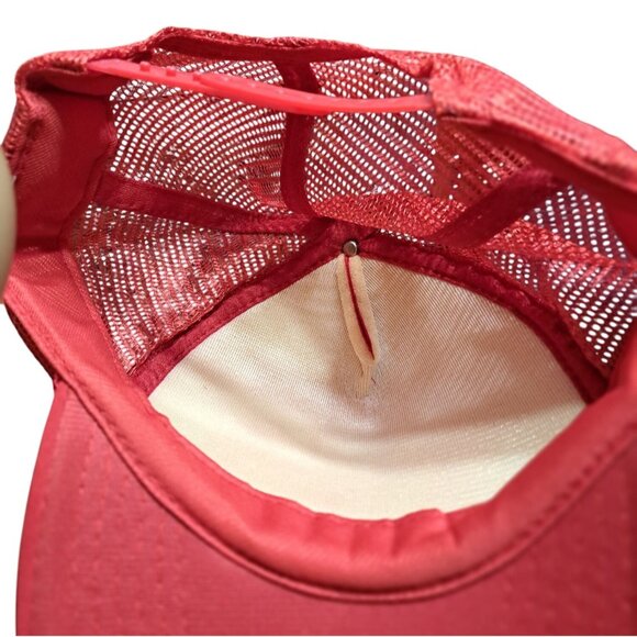 Vintage Frankenmuth Michigan Red Snapback Trucker Hat With Cityscape Design - Picture 3 of 3